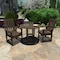 Highwood Usa Lehigh 3pc Round Outdoor Patio Furniture Dining Set AD-DNL36-ACE - alternate 3